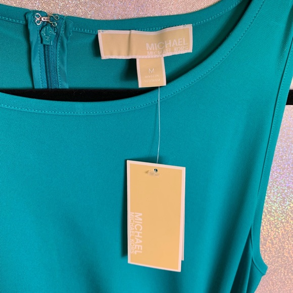 Michael Kors | Tile Blue Dress with Side Buckle - Picture 4 of 8